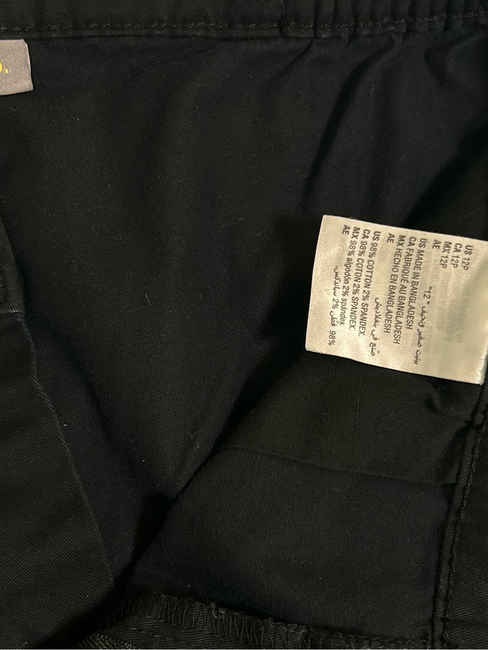 Style & Co Women’s Cropped twill capris black size 12P - Picture 4 of 11